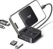 UGREEN USB C Hub, 4-in-1 Magnetic Type C to HDMI Adapter 4K@60Hz, 100W PD Charging, USB A& C Data Ports, Foldable Portable Multiport Adaptor for iMac, MacBook, iPad, iPhone 15/16, Galaxy S24