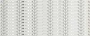 SCPCKZETZN 12PCS 6LED 495mm LED Backlight Strip for LE50A7100L LED50D6-ZC14-01(A)(A) 30350006202 30350006201 30350006205 V500HJ1-PE8