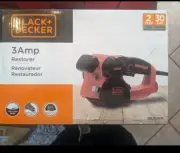 Black & Decker 3amp Restorer With 3 Sanding Sleeves.