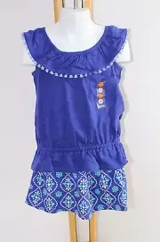 Gymboree Sparkle Safari Girl's Size 4 NWT Tops Shirt Blue Green Skirt Skort NEW