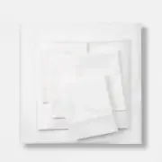 Standard 800 Thread Count Solid Performance Pillowcase Set White - Threshold