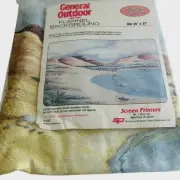 Vintage Scene Graph Flannel Board Background General Outdoor With Lake 36X27 NEW