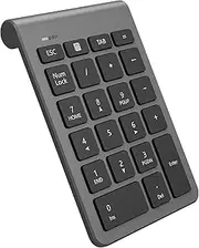 Rytaki Bluetooth Numeric Keypad for Laptops, Portable Wireless Bluetooth 22 Keys Numeric Keypad with Multiple Shortcuts for Laptop, PC, Desktop, Surface Pro, Notebook, etc.