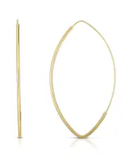 14K Large Hoops