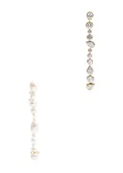 Completedworks Glitch Pearl and 14kt Gold Vermeil Drop Earrings - One Size One Size
