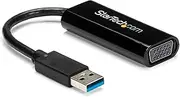 StarTech.com Slim USB 3.0 to VGA External Video Card Multi Monitor Adapter 1920x1200/1080p (USB32VGAES)