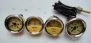 Smiths Replica 52 mm 2 1/16 Gauges Kit Temp Oil Fuel Amp Gauge Cream