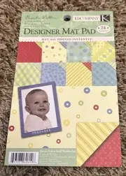 K&Company Scrapbook SMALL WONDERS BOY Designer Mat Pad 4.75 x 6.75 Paper 24 Pgs