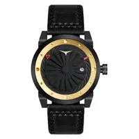 在飛比找PChome24h購物優惠-ZINVO 刀鋒戰士渦輪機械腕錶-黑X金