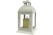 Mirabella Flickering Candle Lantern White each