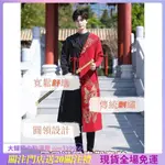 夏新款原創驚紋男裝漢服錦衣衛刺繡表演服班服 繡花腰帶 漢服 魏晉漢服 俠女漢服 古裝 古風  物美價廉 規格豐富多樣