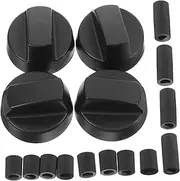 IWOWHERO 4 Set Universal Control Knobs Replacement for Gas Stove Burners Cooktops Kitchen Appliances and Camping Stoves Temperature Control
