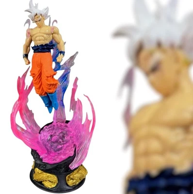 Dragon Ball Z Super Goku Ultra Instinct LED Light Up 9.5” Figure - Collectible