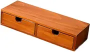 Llazsybz Organizer Desk with Drawer, Container Wooden Memory Box Coffee Pod Holder for The Entrance, 32cmx12cmx7cm