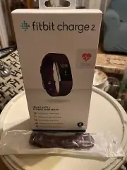 Fitbit Charge 2 Heart Rate Monitor Fitness Tracker Purple Size Small New A5