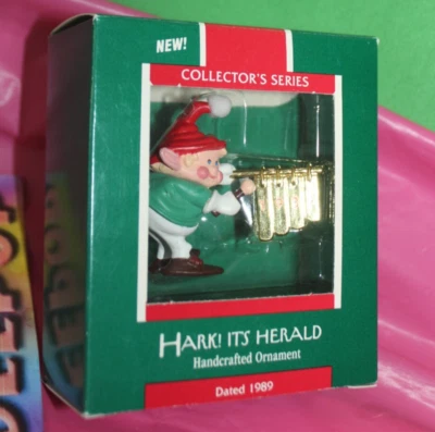 Vintage Hallmark Keepsake Hark Its Herald Ser 1 Holiday Christmas Ornament 1989