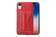 For iPhone XR Case Red Luxury Leather Back Shell Cover