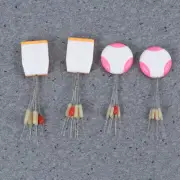 20 Pcs 7+1 Fishing Bobber Float Stopper Silicone Fishing Accessory Space Beans