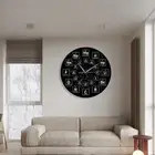 Periodic Table Clock Home Decorative Clock Density Board Material For Classroom