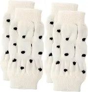 TOBBOMEY Dog Leg Warmers 4pcs Pet Leg Sleeves Anti-fouling Warm Comfortable for Dogs Cats