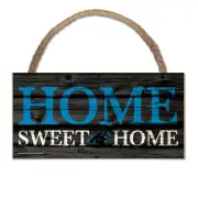 NFL Carolina Panthers Home Sweet Wood Sign Wooden Wall Decoration Decor