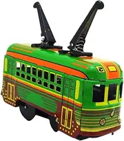 Vintage Style Mini Tramcar Toys Wind up Toys for Boys and Girls Iron Tram Educational Safe for Children