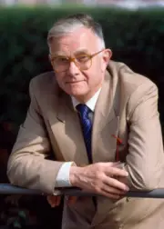 Sports journalist and commentator Max Robertson at the Stella Art - Old Photo