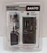 Sanyo 2 Speed Microcassette Recorder VOICE ACTIVATED WITH 3- DIGIT TAPE COUNTER