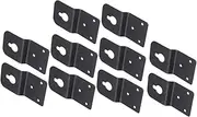 10 Pieces Speaker Rear Hook Speakers Heavy Duty Clothes Rack Wall Mounted Clothes Rack Wall Hanger Plate Connector Hanger Hooks Speaker Mesh Fabric Hanging Speaker Bracket Black Generic