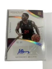 Anthony Brown Autograph, Stanford, Immaculate, sports cards