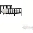 Solid Wood Pine Bed Frame Bedstead Multi Colours 150x200/180x200 cm vidaXL