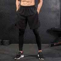 在飛比找蝦皮購物優惠-Male Compression Pants Men Fak