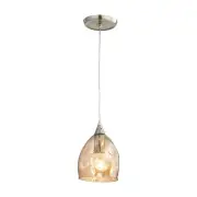 ORDITO Pendant Lamp Light Interior ES Champagne Dimpled Glass Ellipse OD146mm