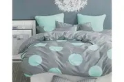 Circles Quilt Doona Duvet Cover & Pillow Cases Set - Super King Size