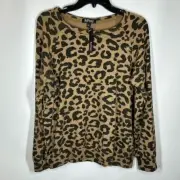 Buffalo David Bitton | NWT Women’s M Medium Leopard Print Crew Pullover