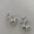 1 Pair Ice Permeating Beaded Unique Earrings Personality Earrings MinimaliON