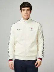 Ben Sherman Team GB Taped Track Top- Ivory Small NWT
