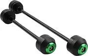 Motorbike Frame Sliders For KAWASAKI ZX-10R Ninja 2010-2011 ZX10R Motorcycle Crash Protector Falling Guard Front/Rear Axle Wheel Fork Sliders (Color : Green, Size : 1 Pair)