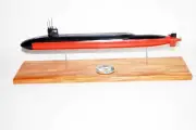 USS Henry Jackson SSBN-730 Submarine Model,Navy,Scale Model,Mahogany,20