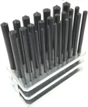 28Pc Center Transfer Punches Set Machinists Tool Punch Stand Heat Treated Steel