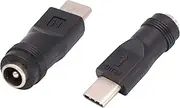 AAOTOKK Type C Power Adapter - 2Pack DC 5.5x2.1mm Female Connector for Type C USB Charging Device