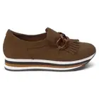COCONUTS by Matisse Bess Slip On Platform Loafers Womens Brown BESS-284