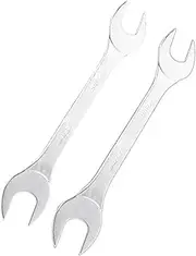 2Pcs Double End Spanner Tool Thin Spanner Open Ended Flat Spanner Metric Wrench For Under Limited Space Conditions