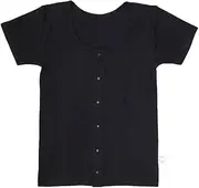 GARAU(ガロー) Gallow, Short Sleeve, Set of 2, Front Opening, 100% Cotton, Absorbent and Quick Drying