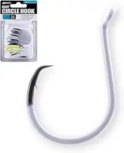 BKK OFFSET HEAVY CIRCLE GLOW HOOK 25-Pack | 2X | Glow in The Dark | Needle Point