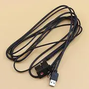 Accessories New Universal Auto 6Feet USB & 3.5mm to USB & 3.5mm AUX Dashboard Flush Mount Dash for All car Replace