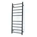 Radiant Towel Ladder 430 x 1100 Non-Heated Square 10 Bar Rail Matt Black BLTR430