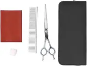Pet Cat Dog Grooming Scissors Set, Dog Grooming Scissors, Stainless Stee Pet Trimmer Kit with Hair Cutting Scissors and Combs for Dog Cat Pet