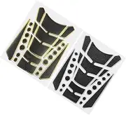 Zerodeko 2pcs Motorcycle Stickers Tag Stickers Motorcycle Decals Motorbike Tank Protectors Motorbike Water Tank Cover Gas Cap Decal Three-Dimensional Soft Glue