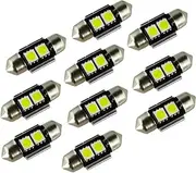 PolarLander 10pcs 2SMD Canbus 31mm 5050 LED C5W Led Dome Lights License Plate Lights Sourcing Reading Bulbs Roof Lamp